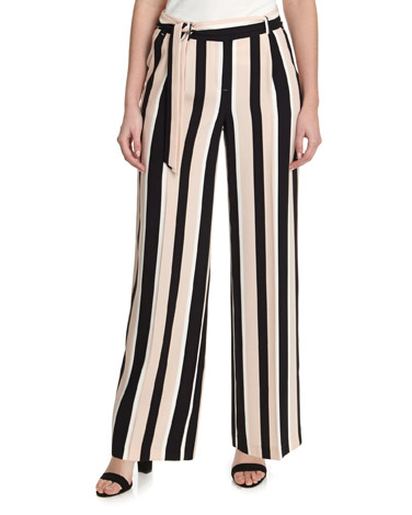 Wide Leg Printed Trousers